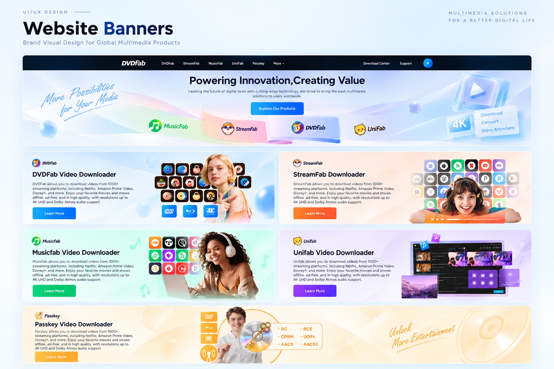 网站 Banner 视觉设计项目封面
